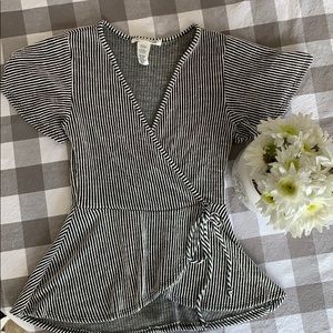 Striped peplum shirt